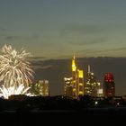 Feuerwerk zum Mainfest von den Oberräder Feldern