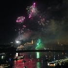 Feuerwerk zur Bundesfeier am Rhein 2017