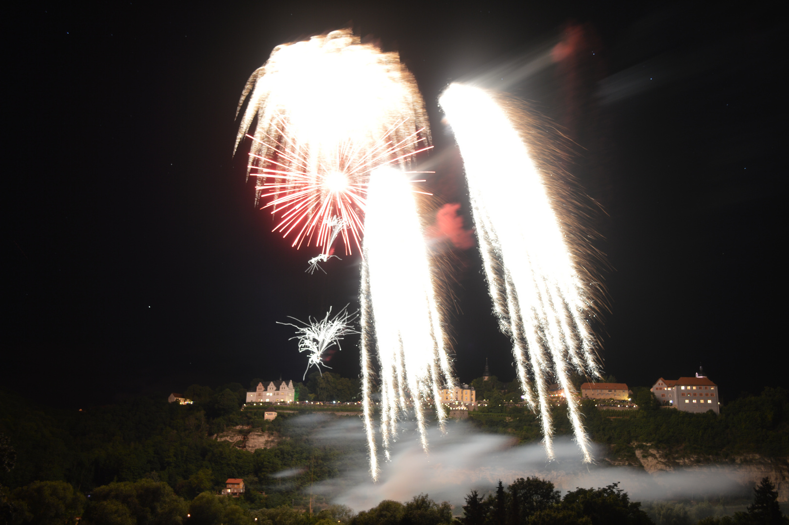 Feuerwerk zur Schlössernacht 2017 in Dornburg