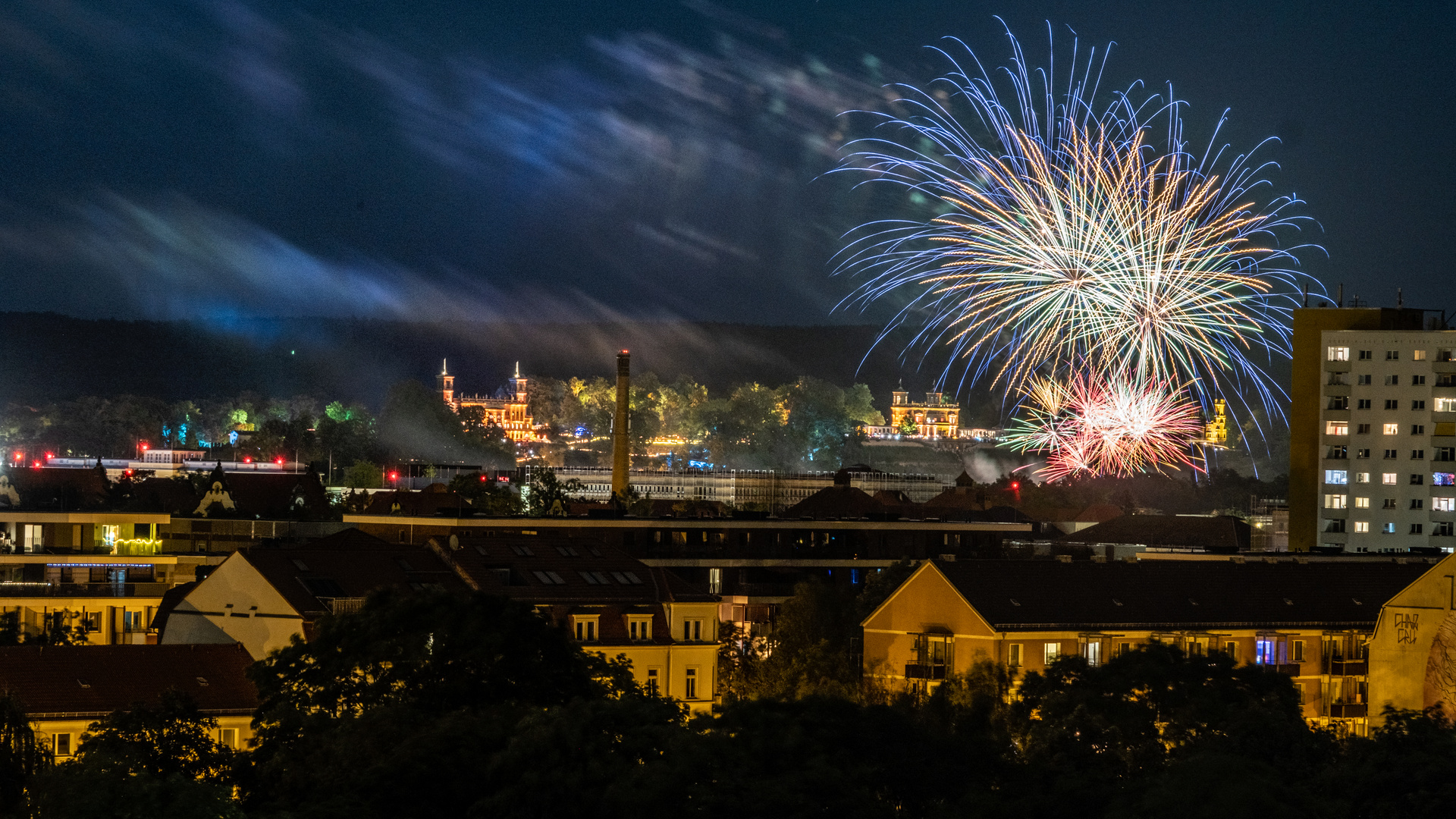 Feuerwerk zur Schlössernacht