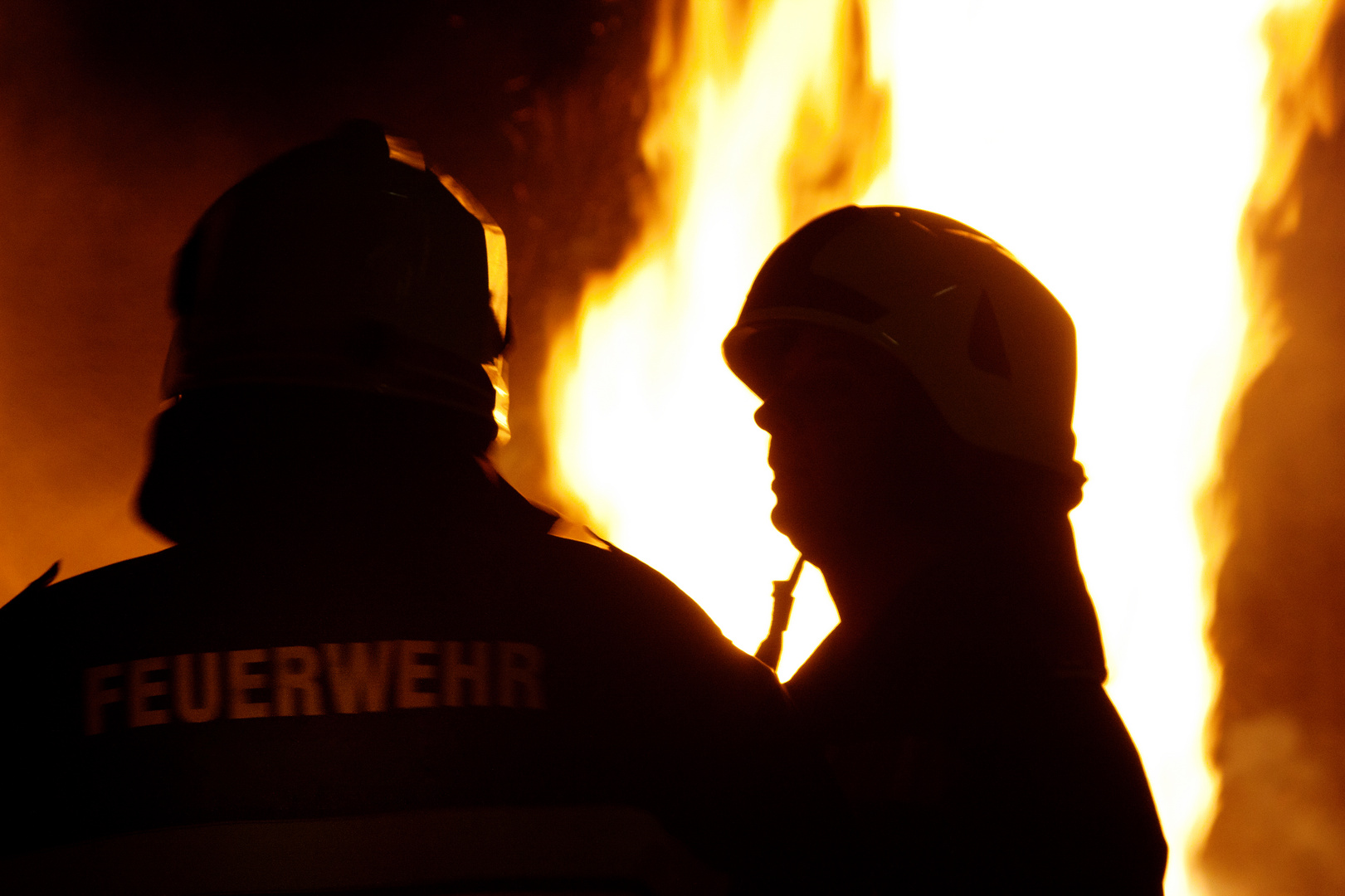 Feuewehrmänner im Einsatz