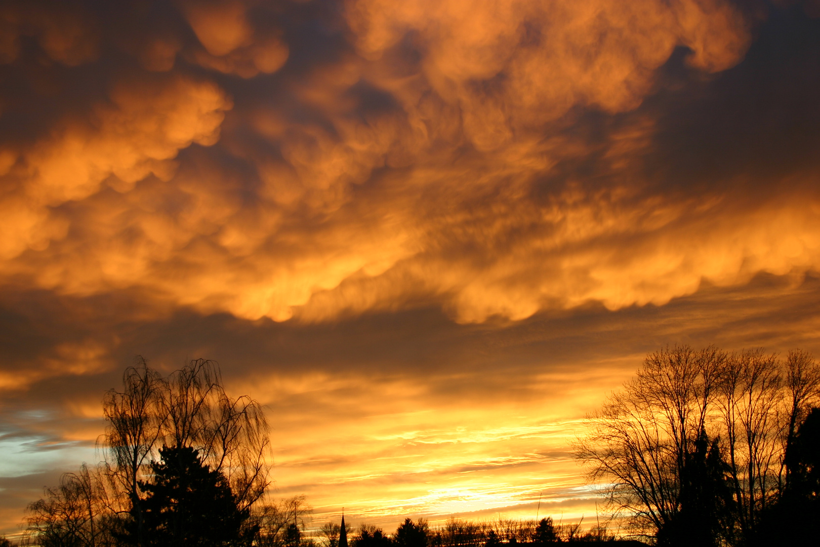 "feurige" Abendstimmung