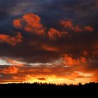 feurige Wolkenlandschaft