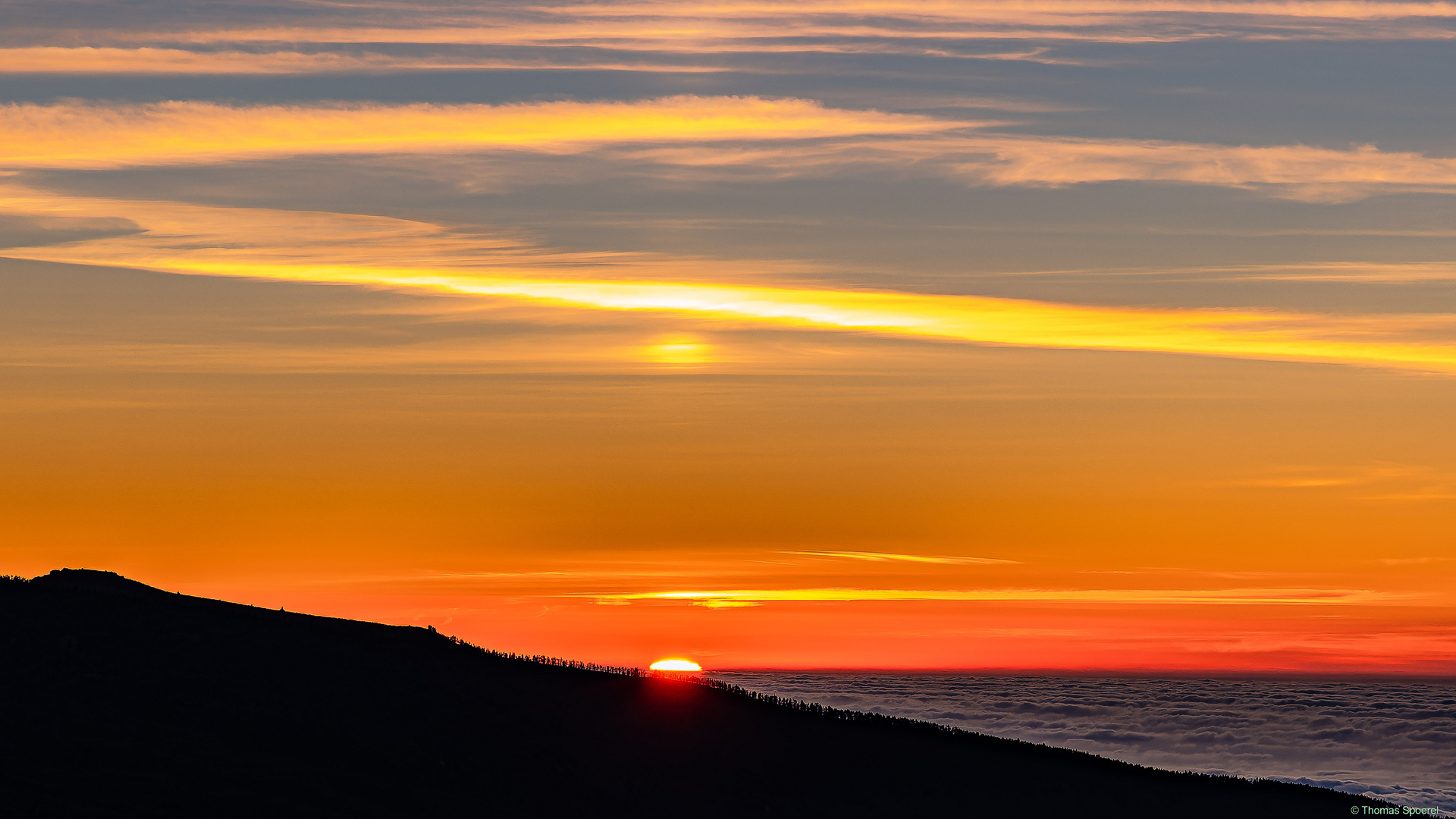 feuriger Himmel Foto &amp; Bild | europe, canary islands die kanaren, spain ...
