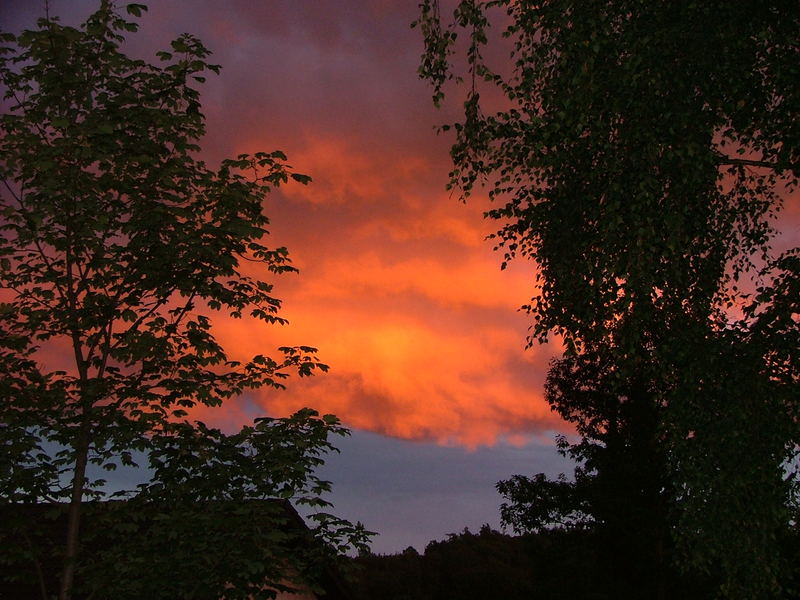 Feuriger Himmel im Waldecker Land(2)