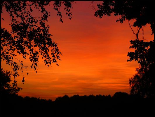 Feuriger Sonnenuntergang.....