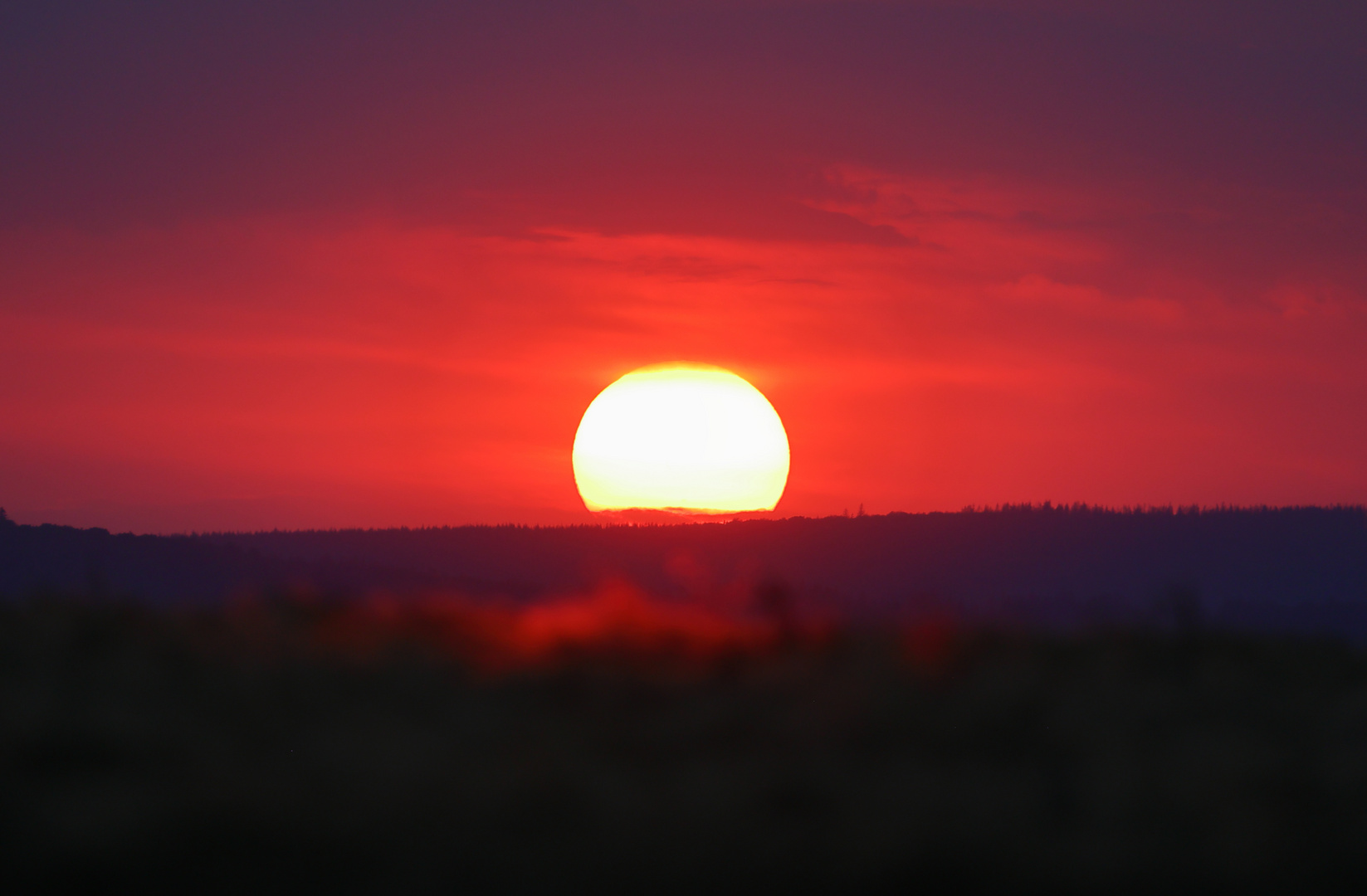 Feuriger Sonnenuntergang