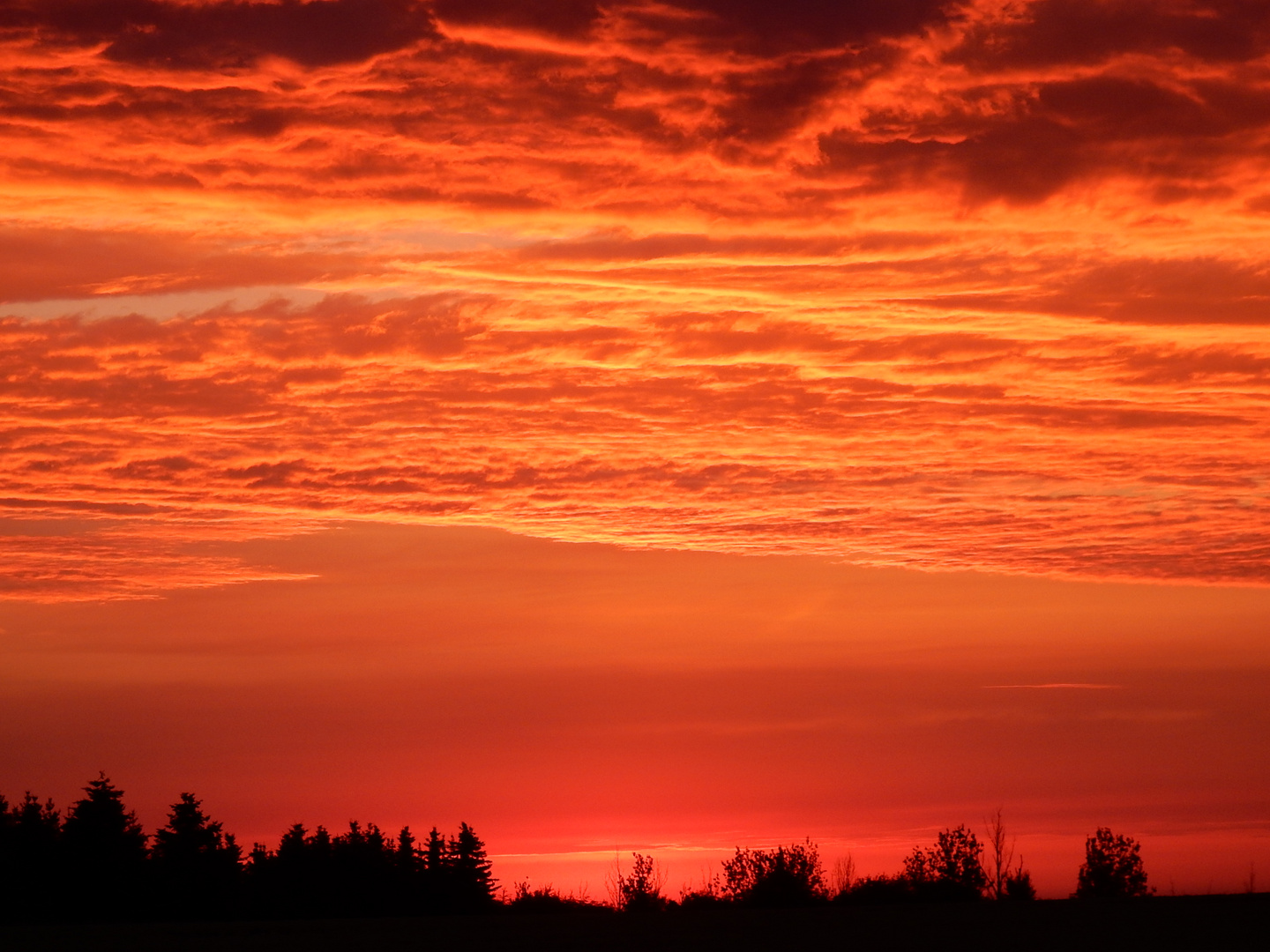 Feuriger Sonnenuntergang