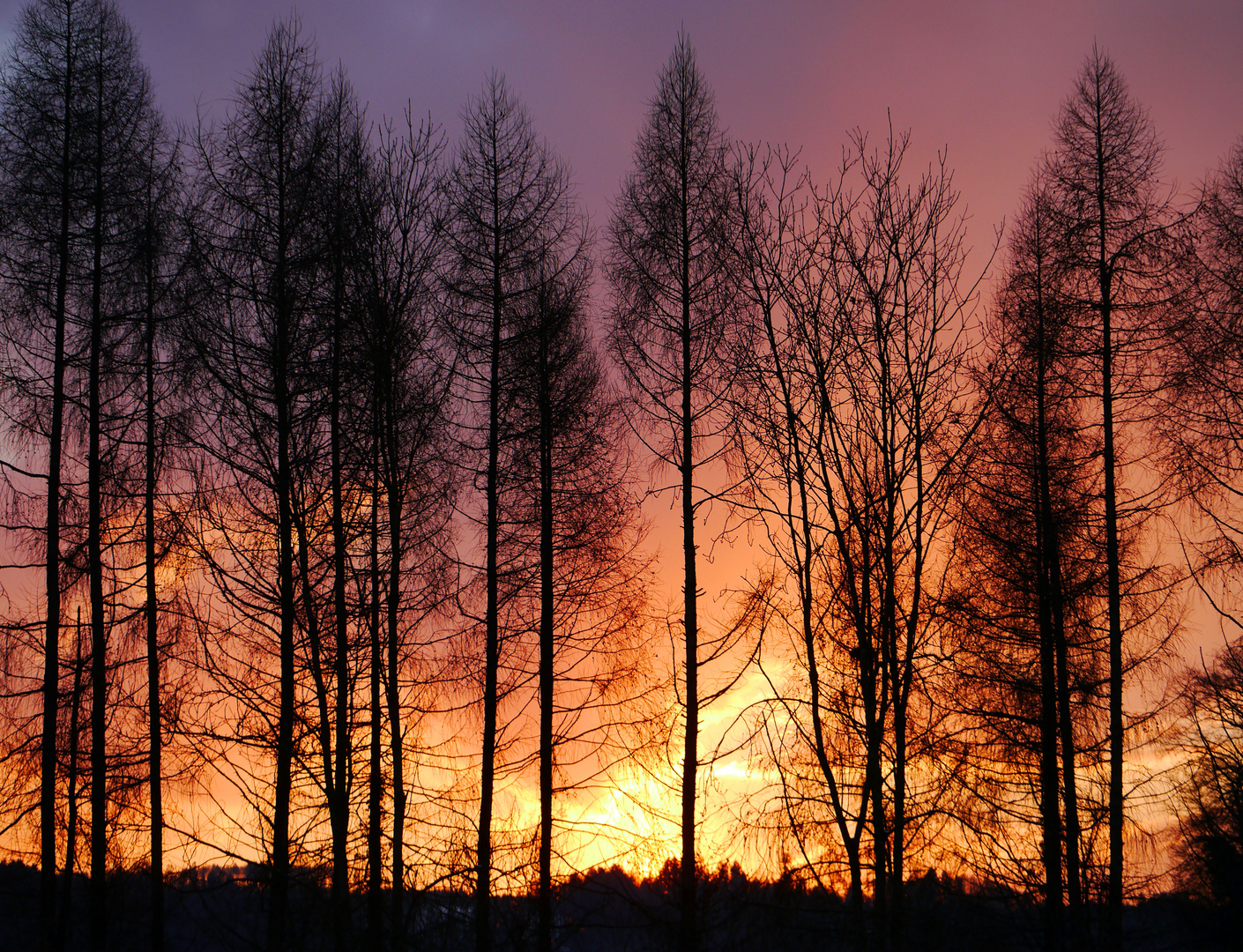 Feuriger Sonnenuntergang