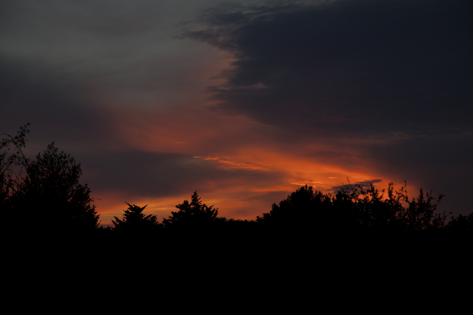 Feuriger Sonnenuntergang über Istrien