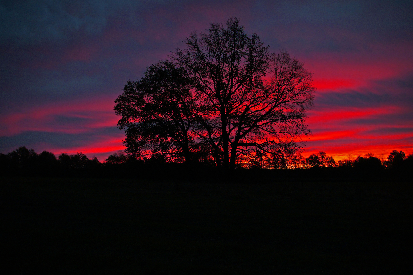 Feuriges Morgenrot