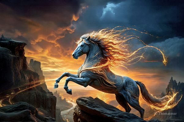 Feuriges Pferd - Cheval de feu