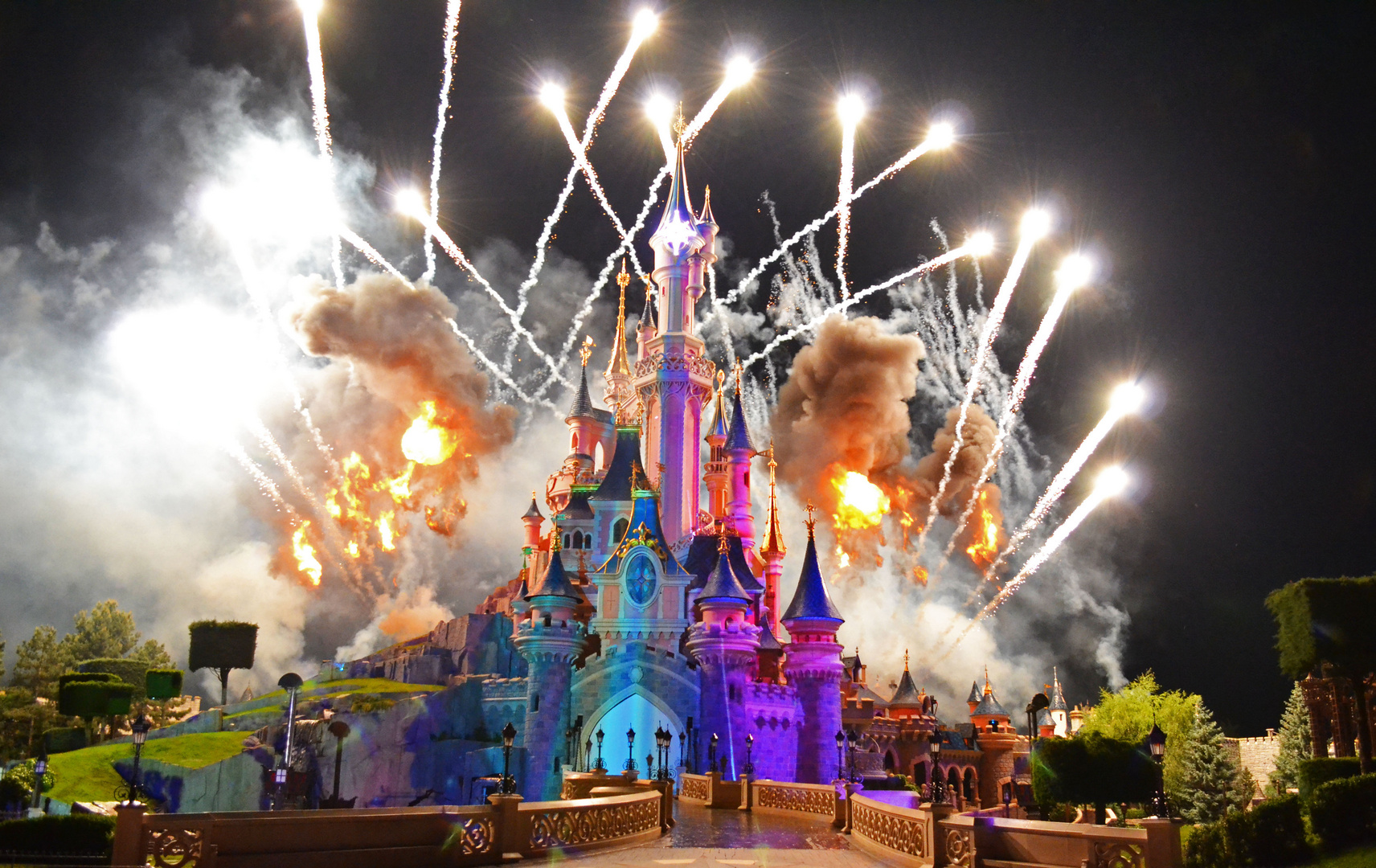 Feux d'artifices à Disney