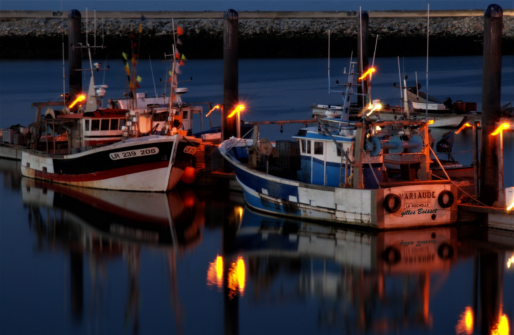 feux follets sur le port