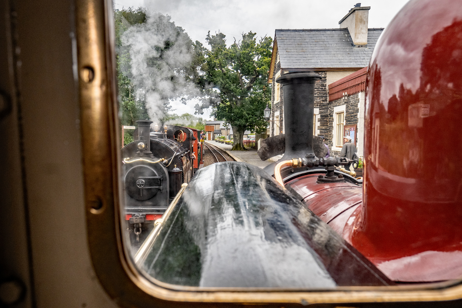 Ffestiniog-5, Kreuzung in Minfford