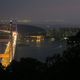 Tsing Ma Brcke in Hong Kong bei Nacht