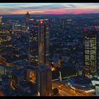 FFM Blick vom Main Tower am Abend