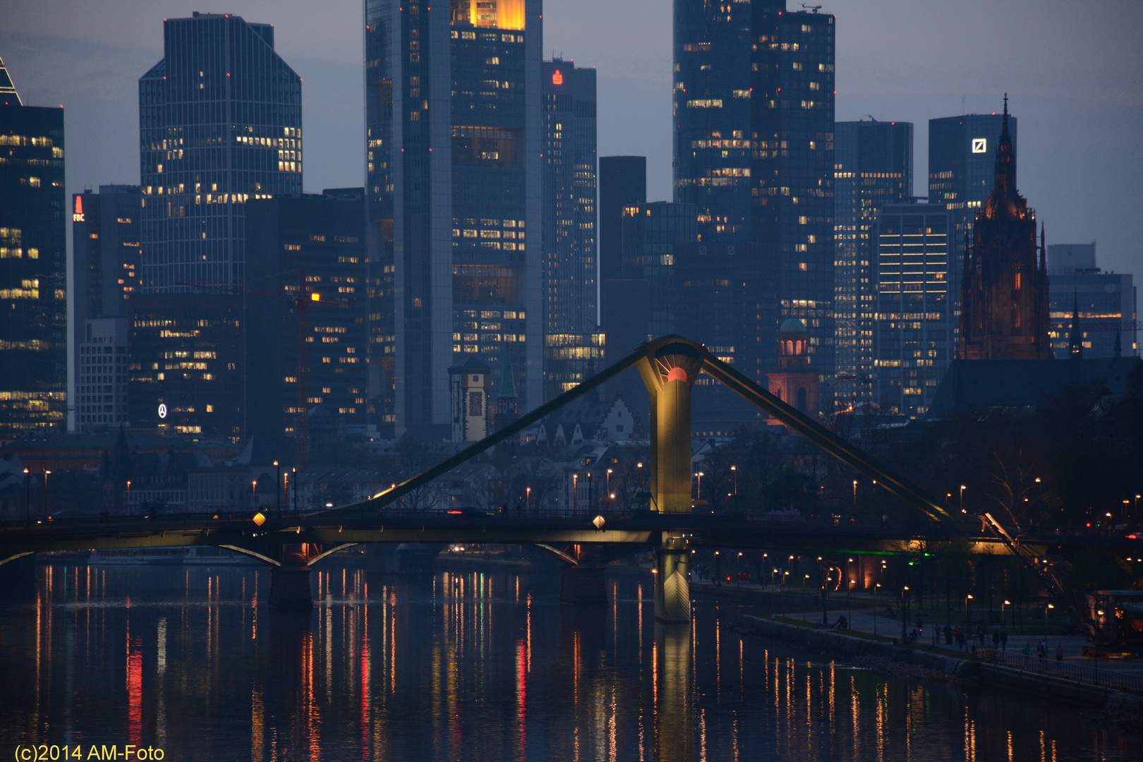 FFM Skyline kompakt während der Luminale 2014