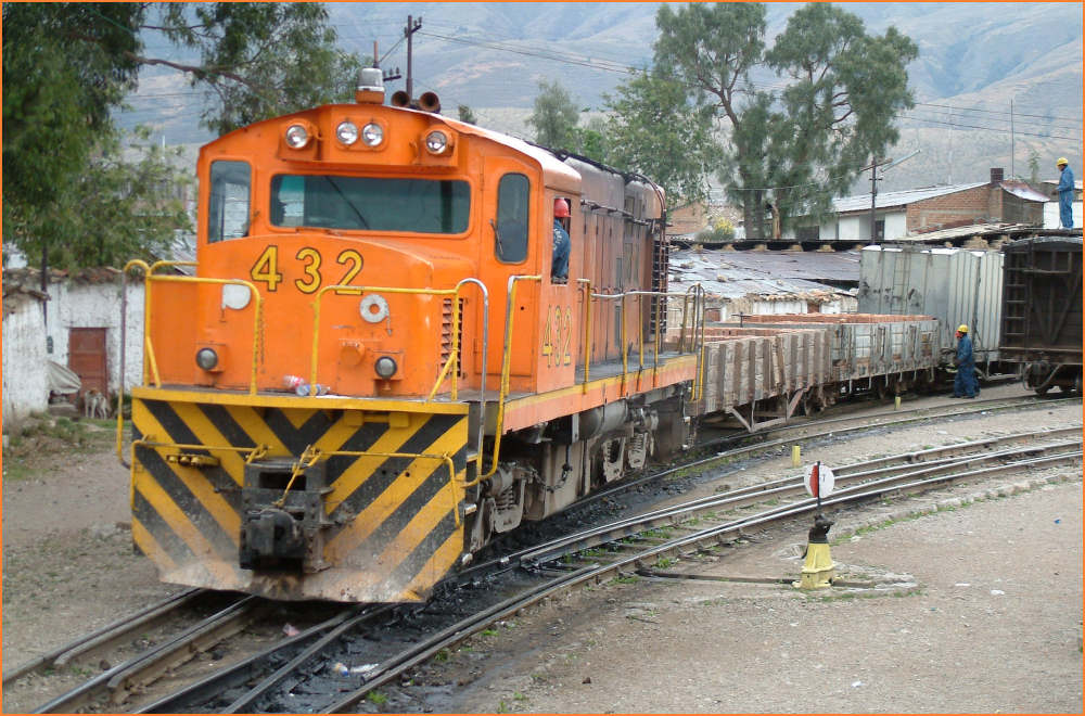 FHH im Bahnhof Huancayo