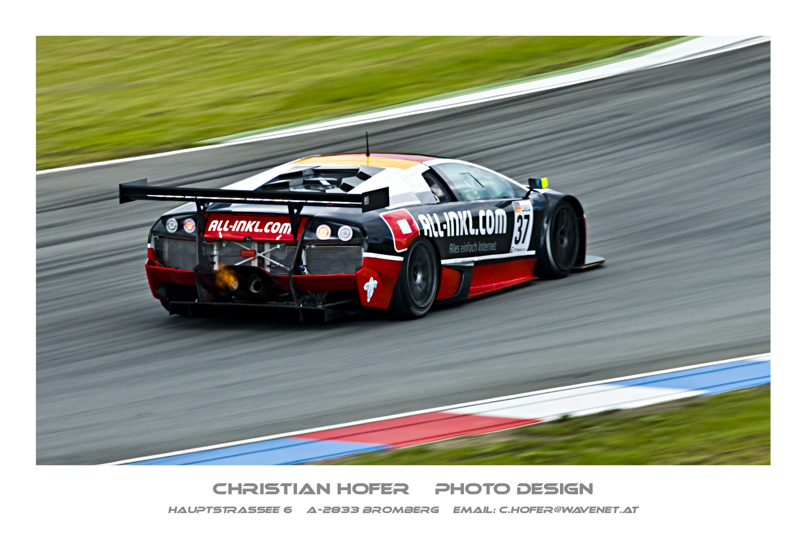 FIA GT1 Brno - Lamborghini - Fire