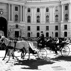 Fiaker an der Hofburg.