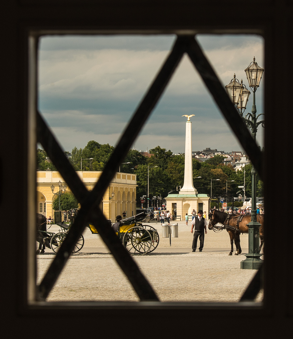 Fiaker in Schloss Schönbrunn