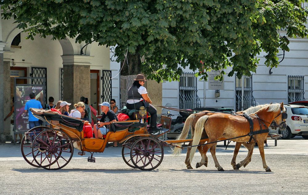 Fiakerfahrt durch die Stadt Salzburg