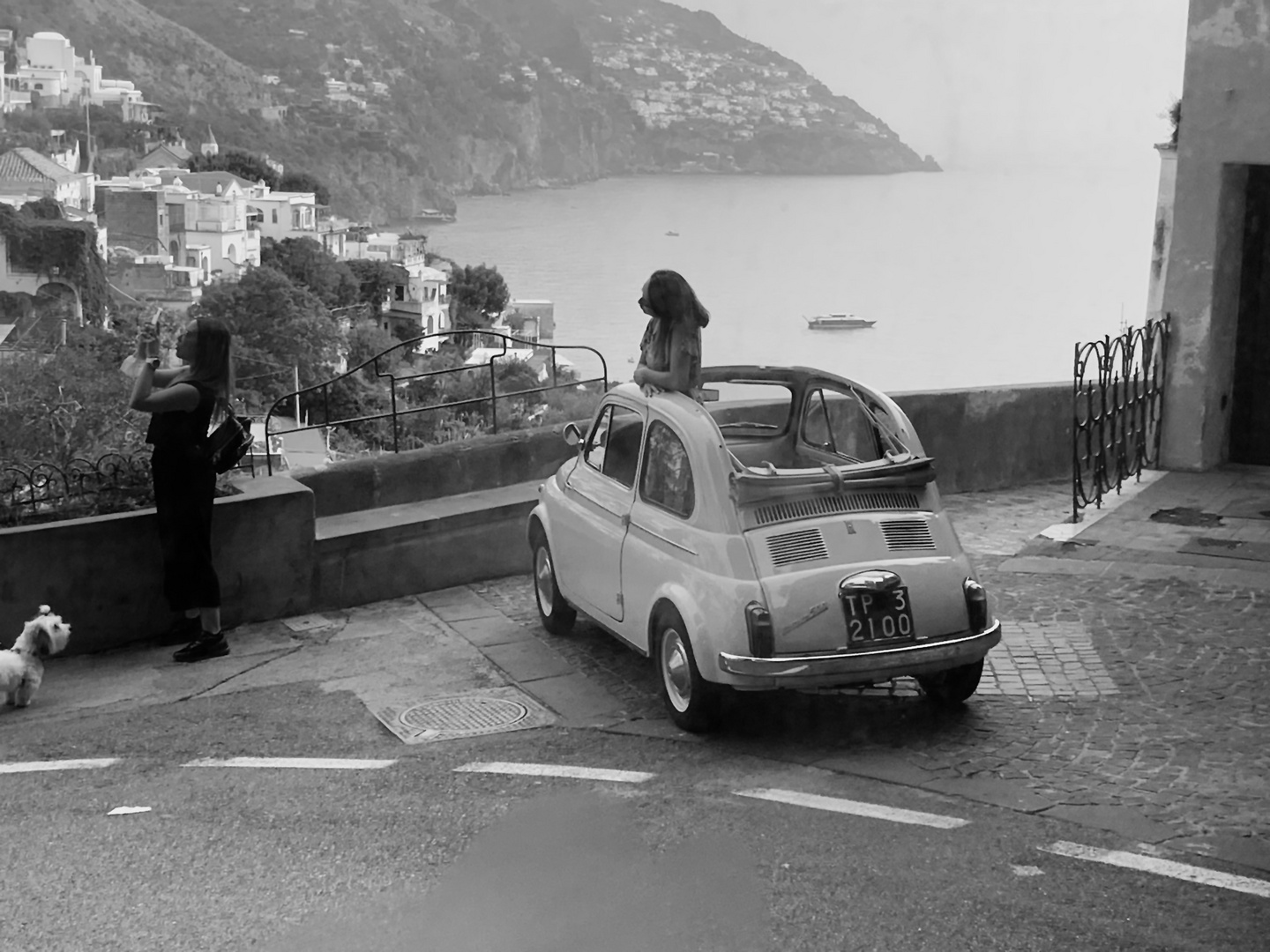 Fiat 500 in Positano