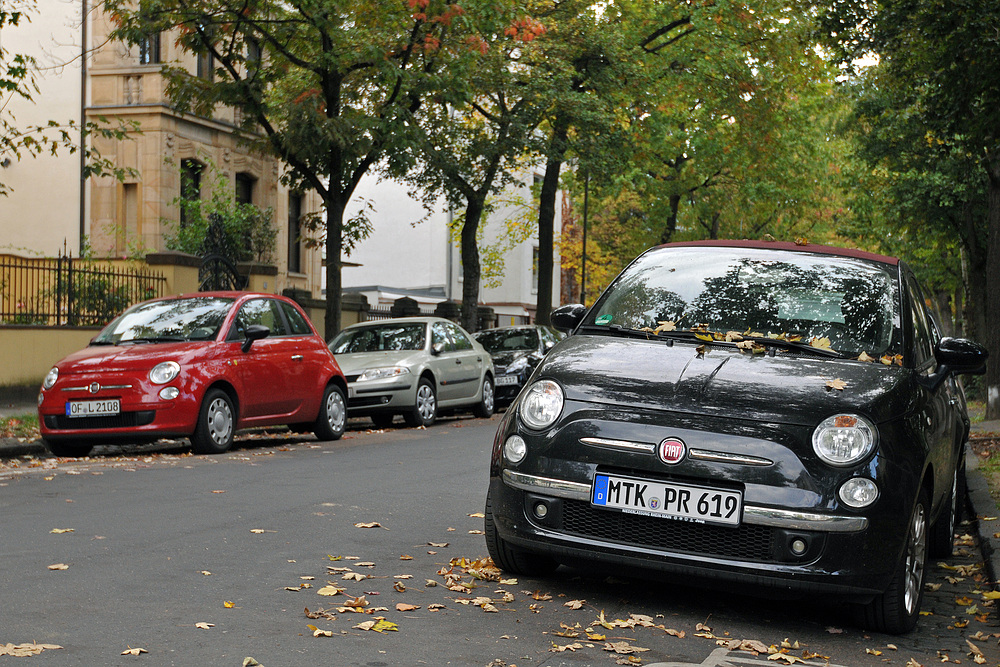 Fiat 500 – rotschwarze Neulinge