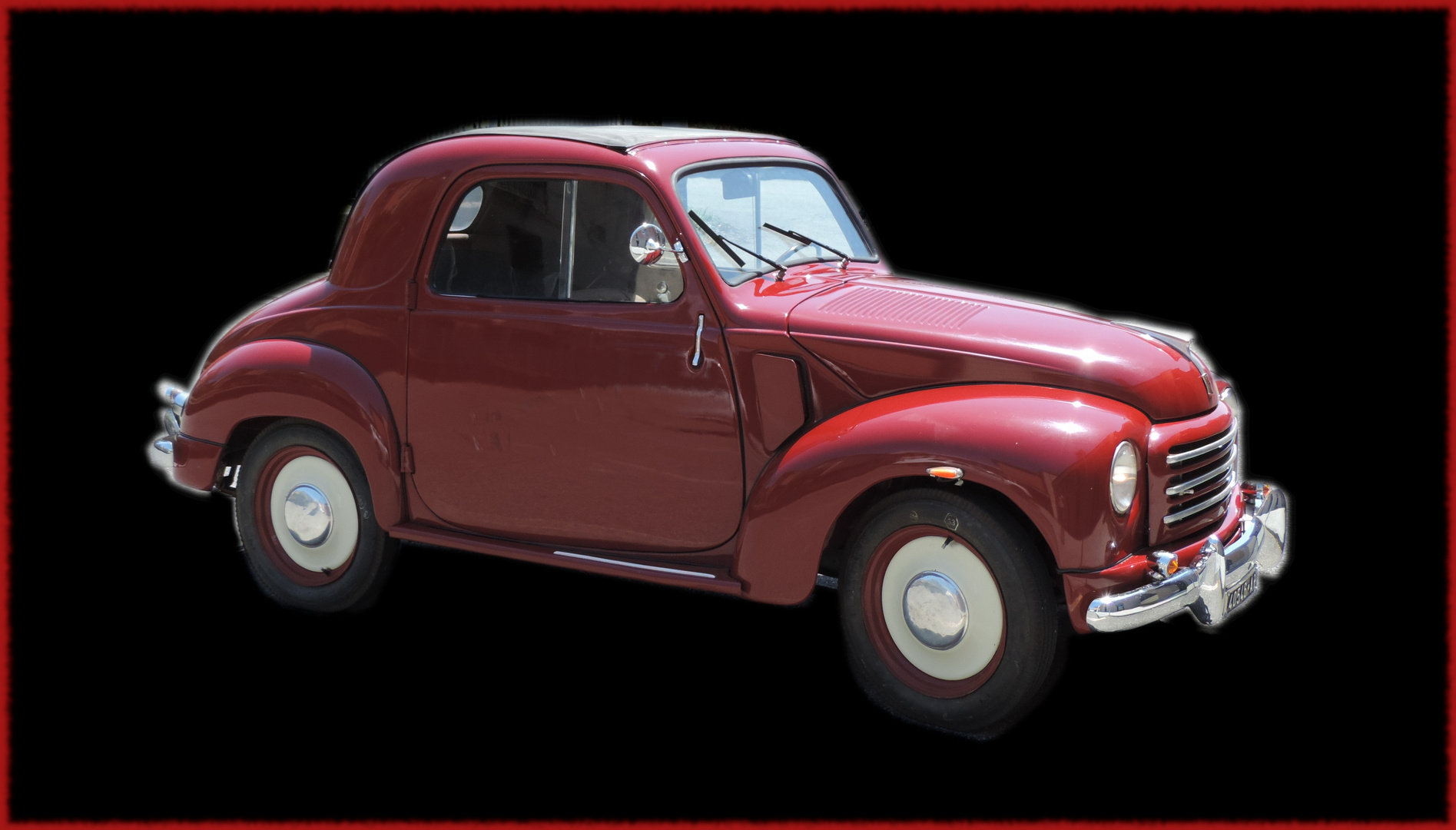 FIAT 500 Topolina: un bolide rosso