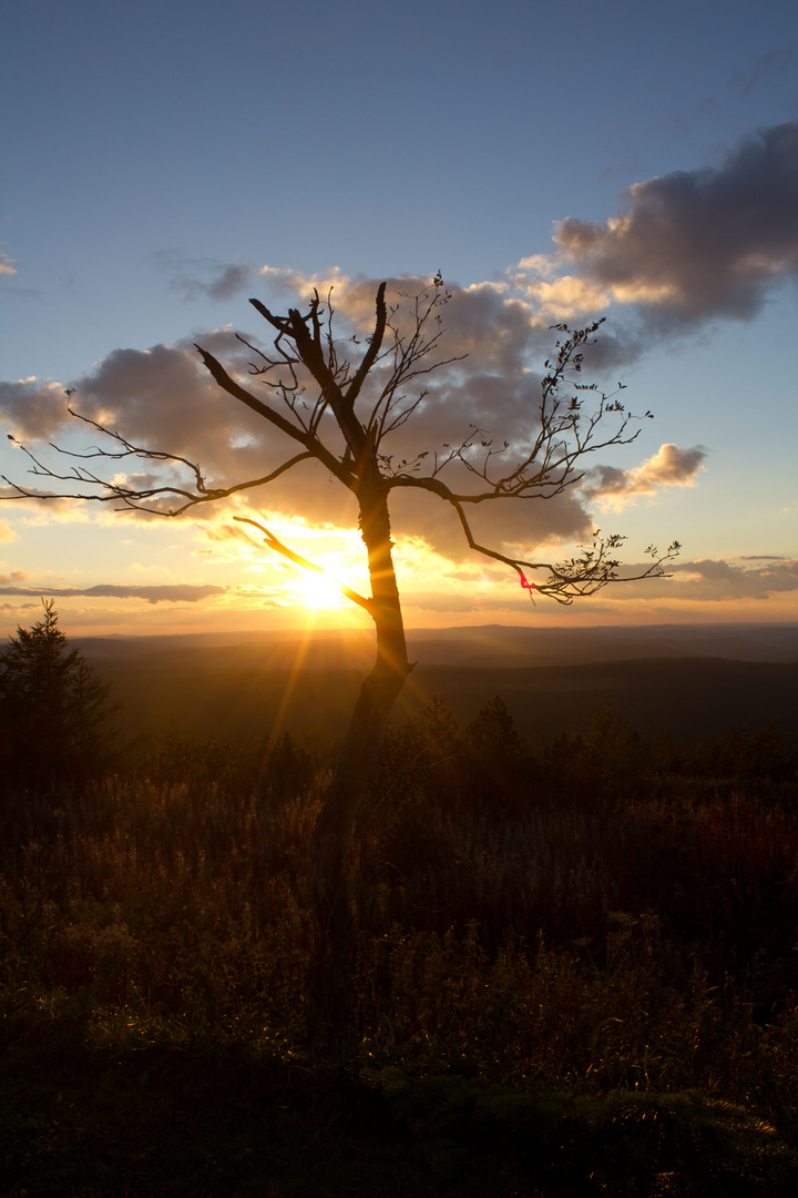 Fichtelberg Blick übers Land