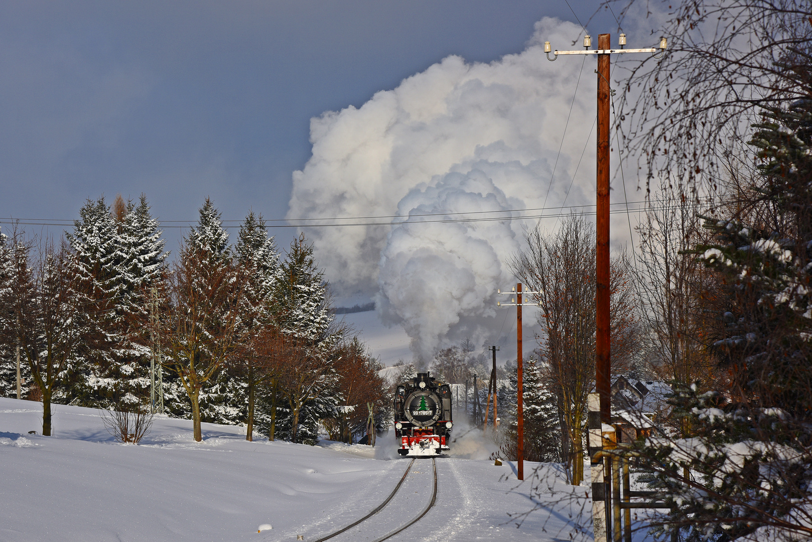  Fichtelbergbahn am Dreikönigstag 3