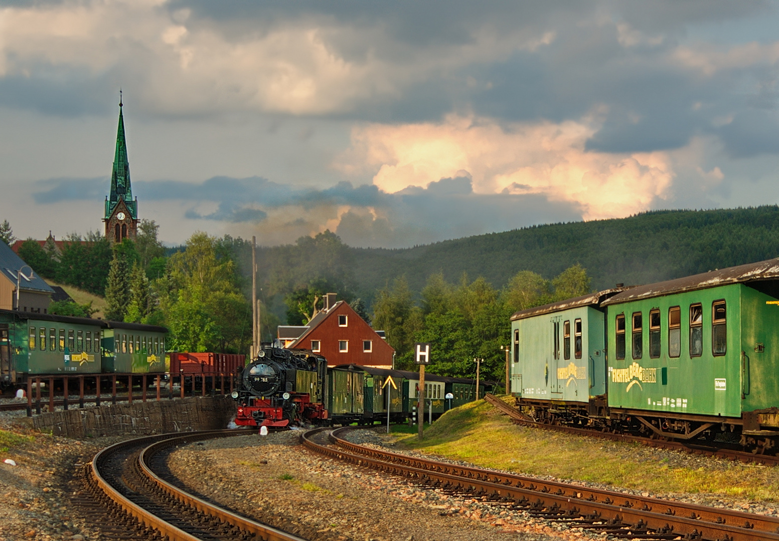 Fichtelbergbahn in Hammeroberwiesental