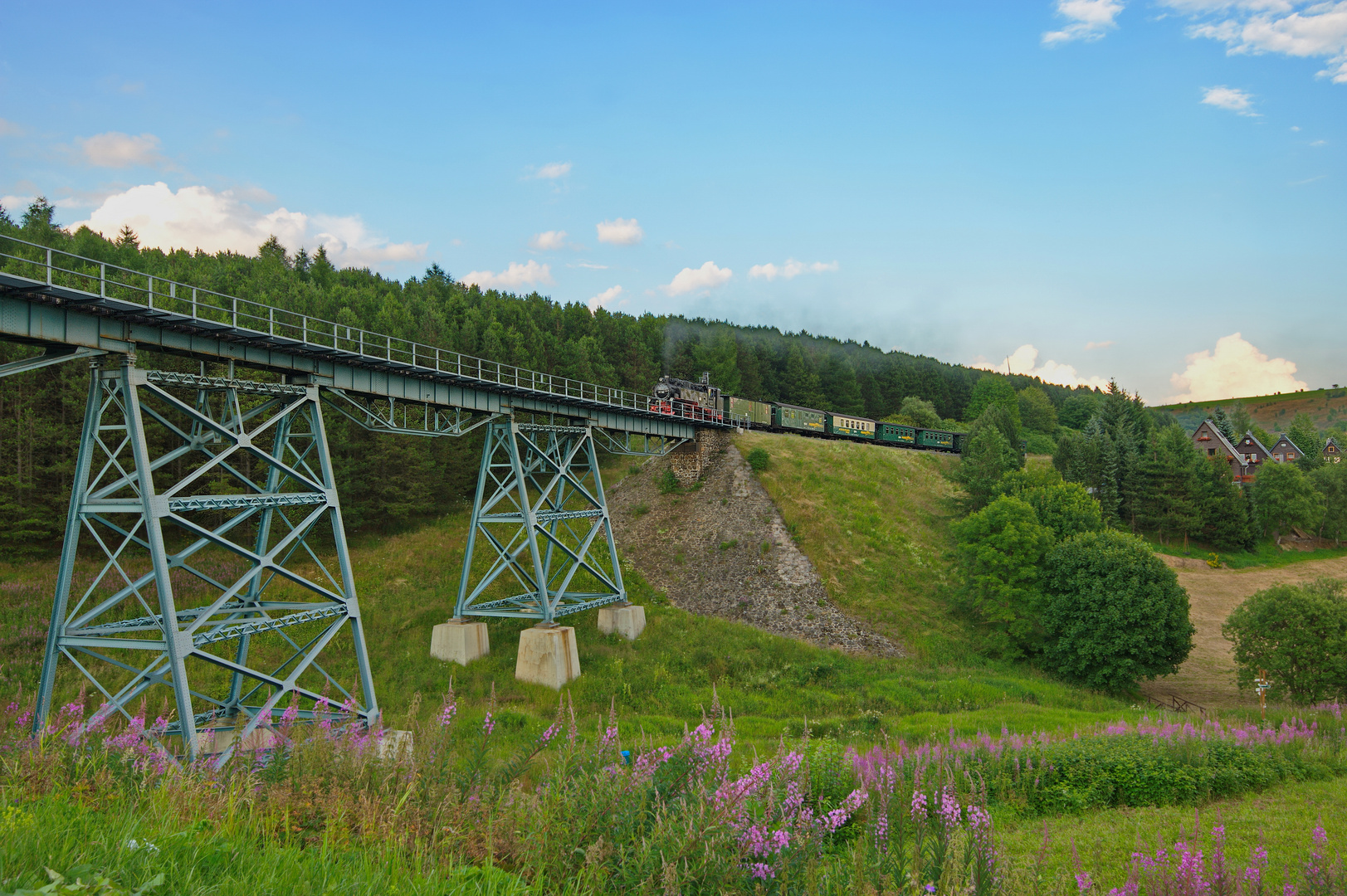 Fichtelbergbahn in Oberwiesenthal