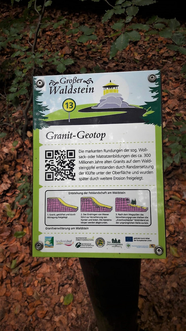  Fichtelgebirge : Entstehung  Großer Waldstein