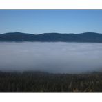 Fichtelgebirge im Inversionsnebel