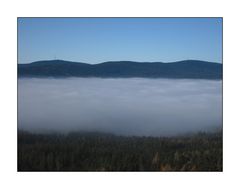 Fichtelgebirge im Inversionsnebel