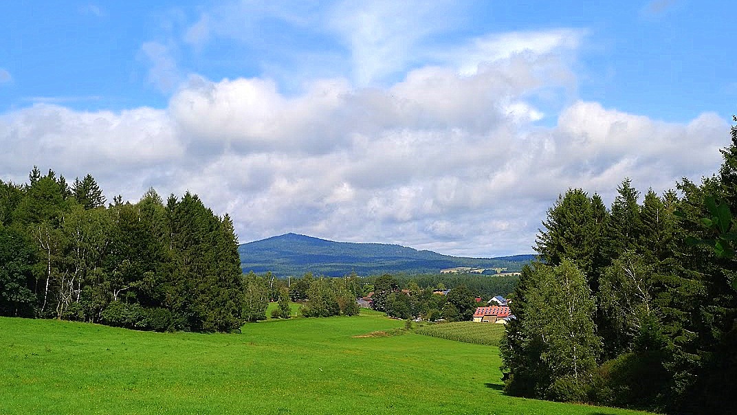 Fichtelgebirge Kösseine Naabtal aus Ölbrunn 