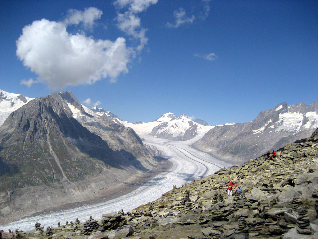 Fiesch Eggishorn Aletschgletscher 2009