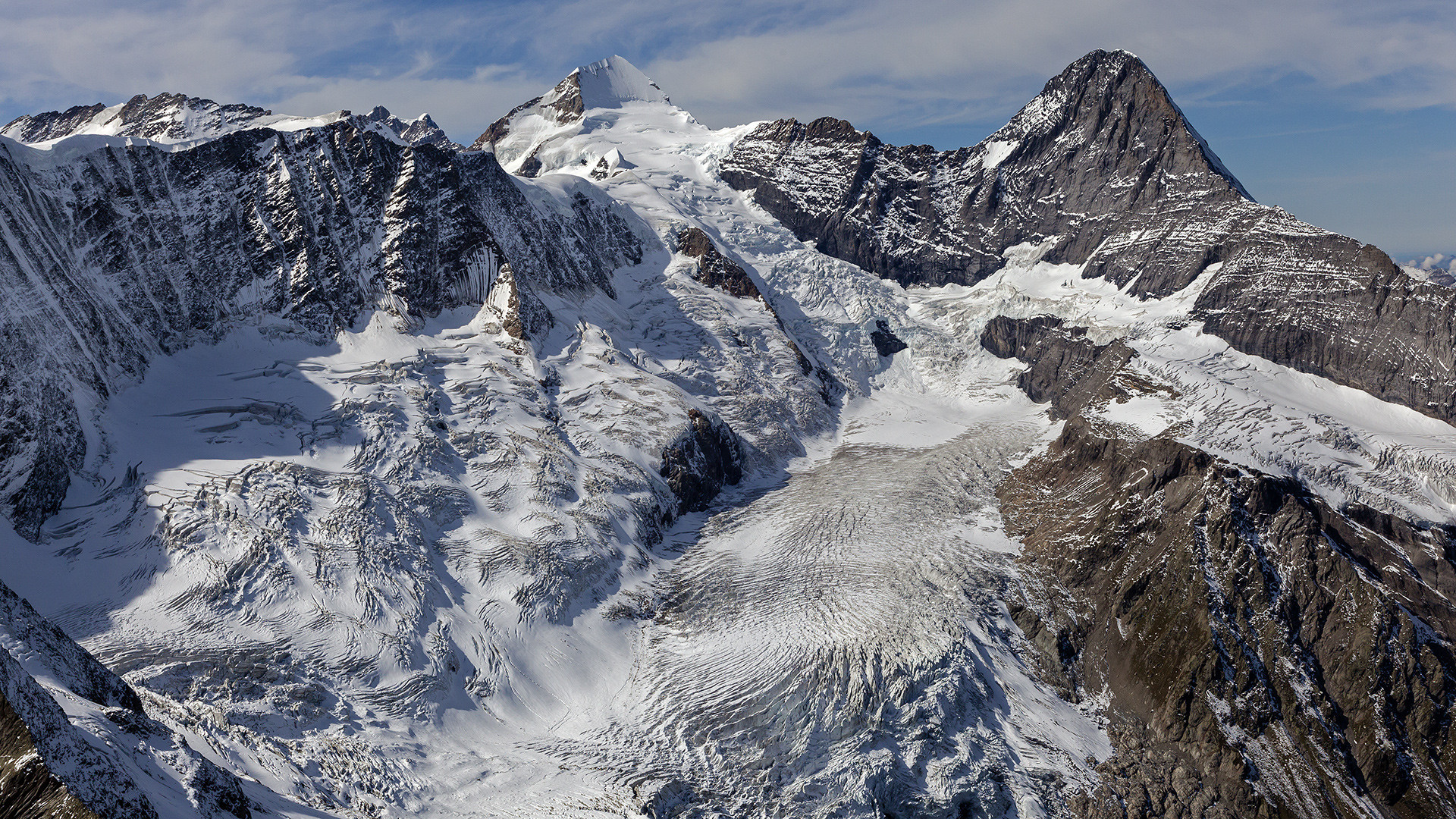 Fieschergletscher - Mönch - Eigensüdwand