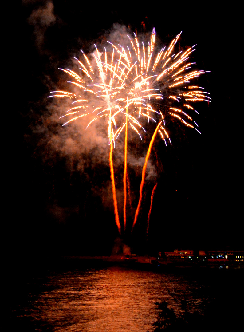 Fiesta mit Feuerwerk