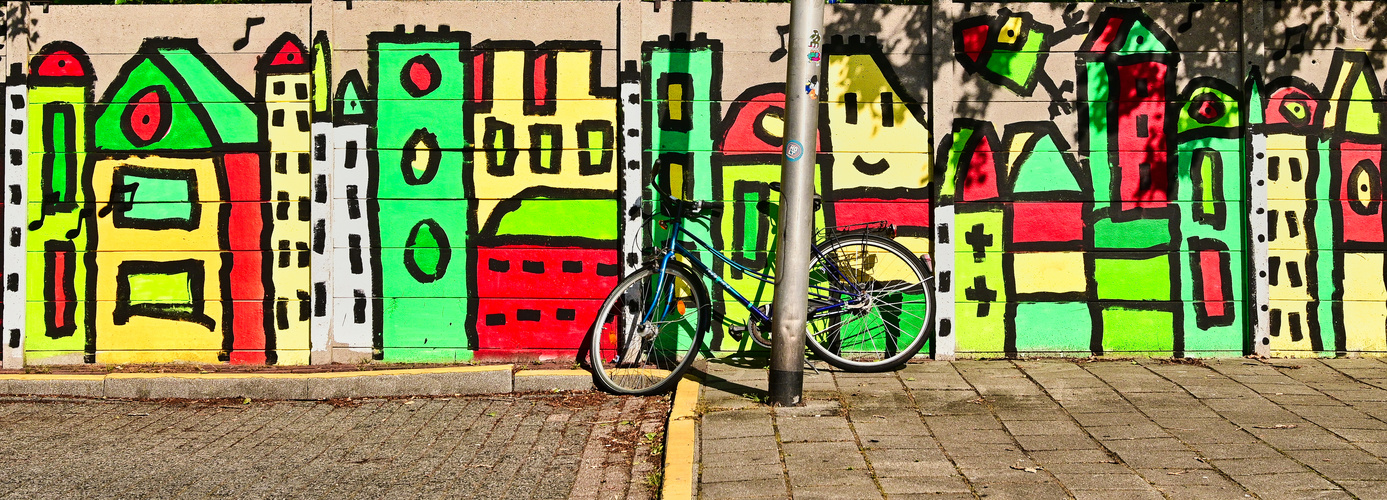 Fiets und Grafitti