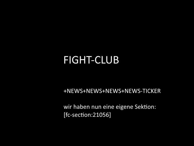 Fight Club - NEWSFLASH 