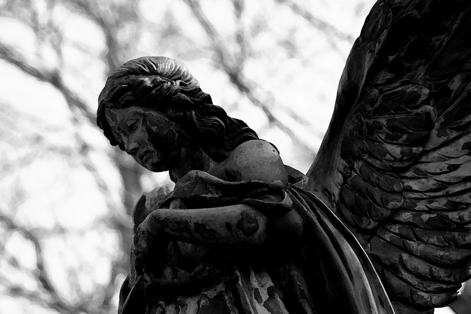 Figur am Ohlsdorfer Friedhof 3