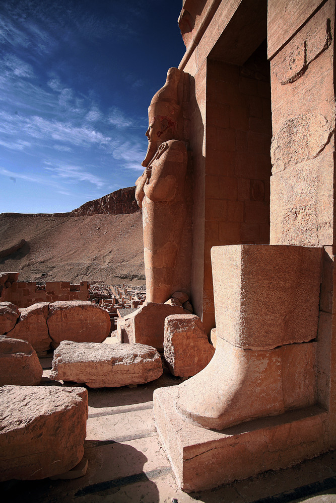 Figur am Tempel von Hatshepsut