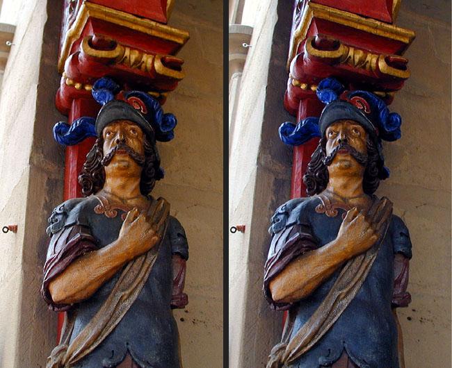 Figur an der Rathaustreppe Duderstadt 3D