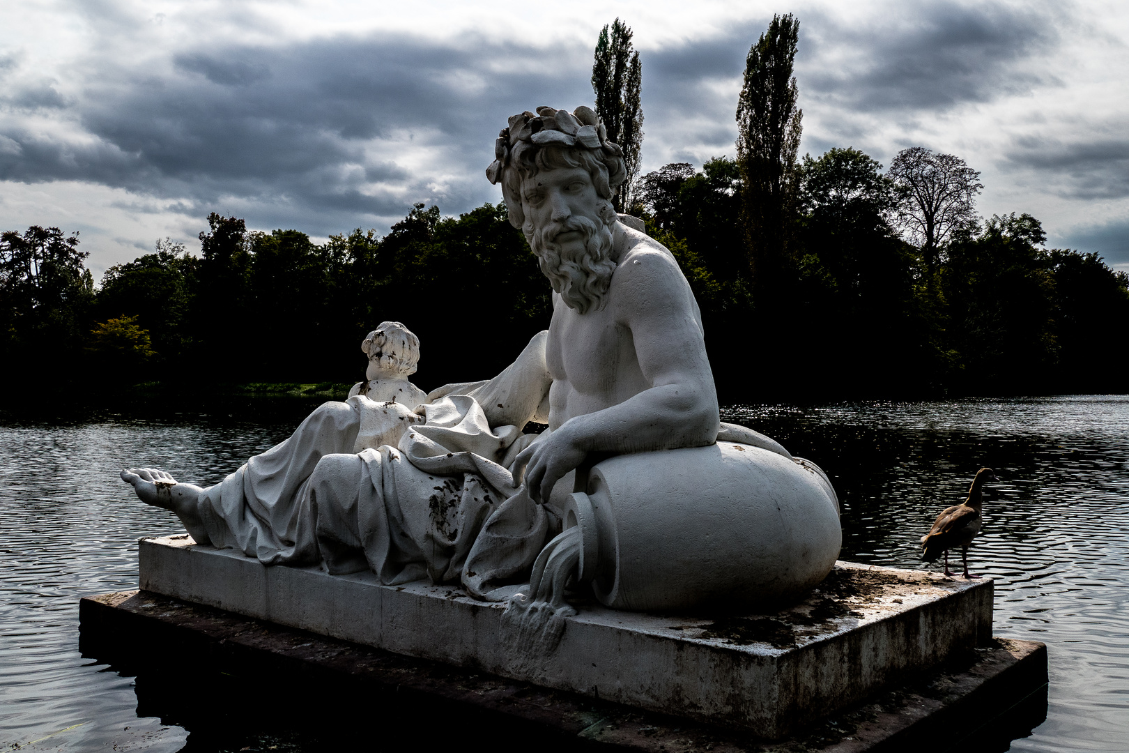 Figur im Schlosspark Schwetzingen