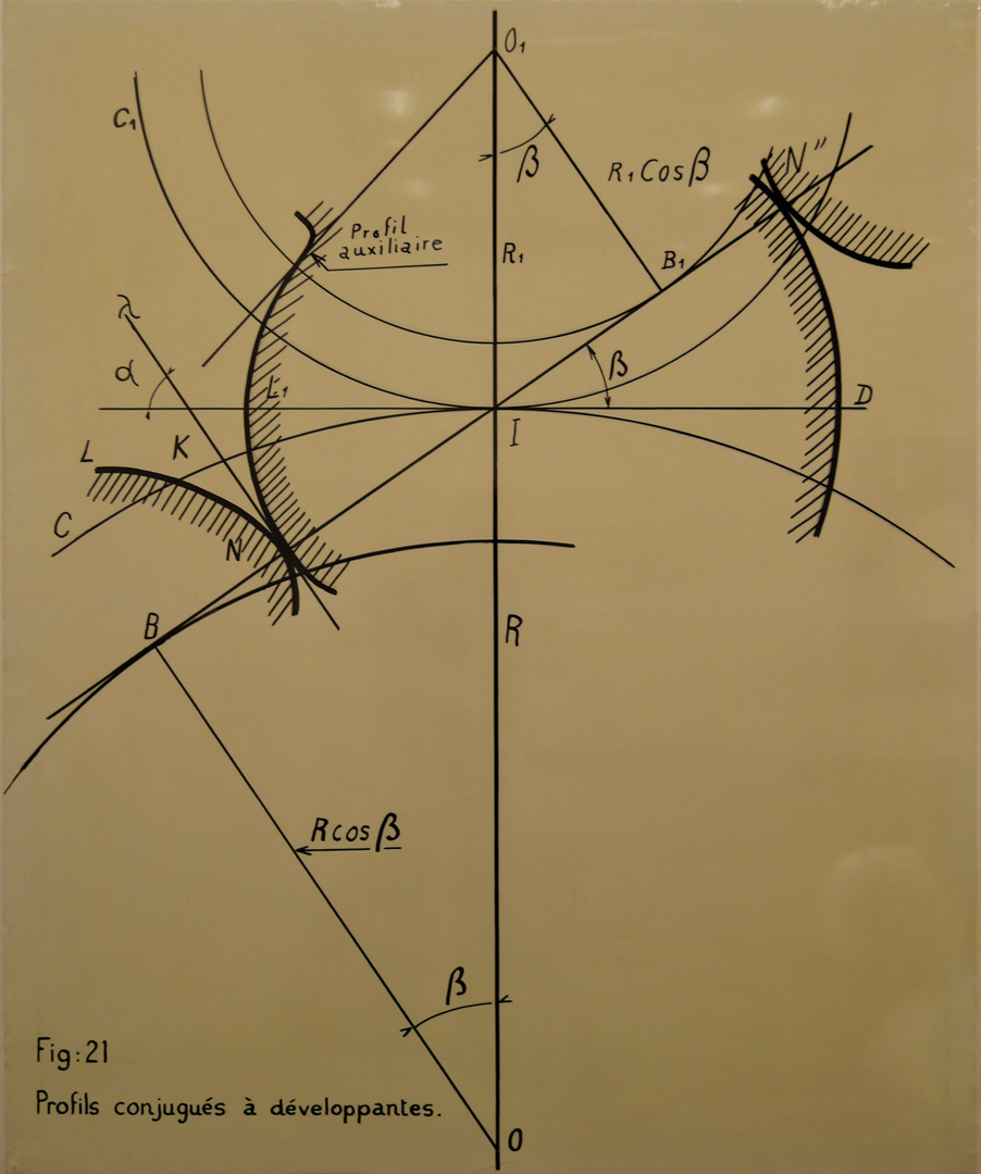 Figure 21 : Profils conjugnés á déve loppantes. 1966