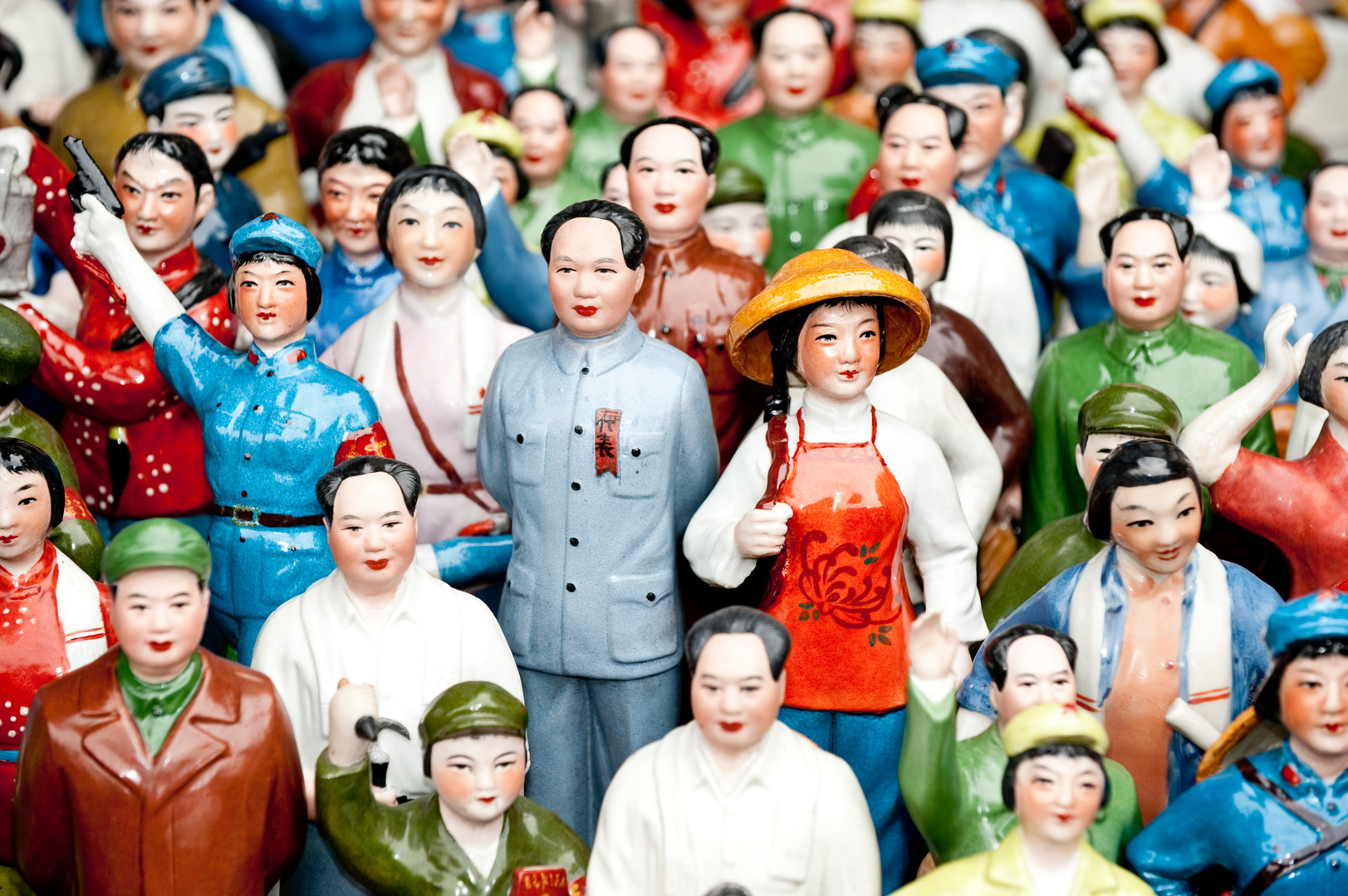 Figuren auf dem Markt, Shanghai