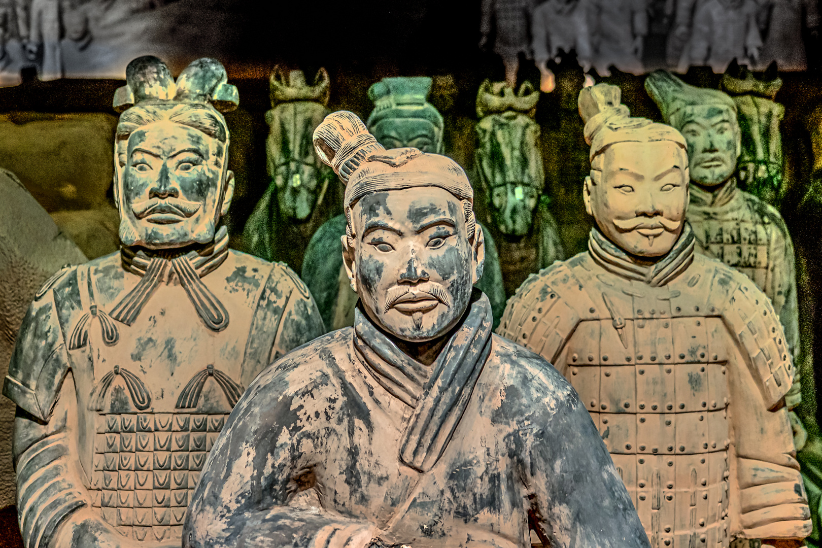 Figuren der Terracotta-Armee aus Xi’an
